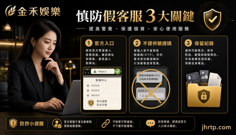 假客服防範與驗證碼保護資訊圖