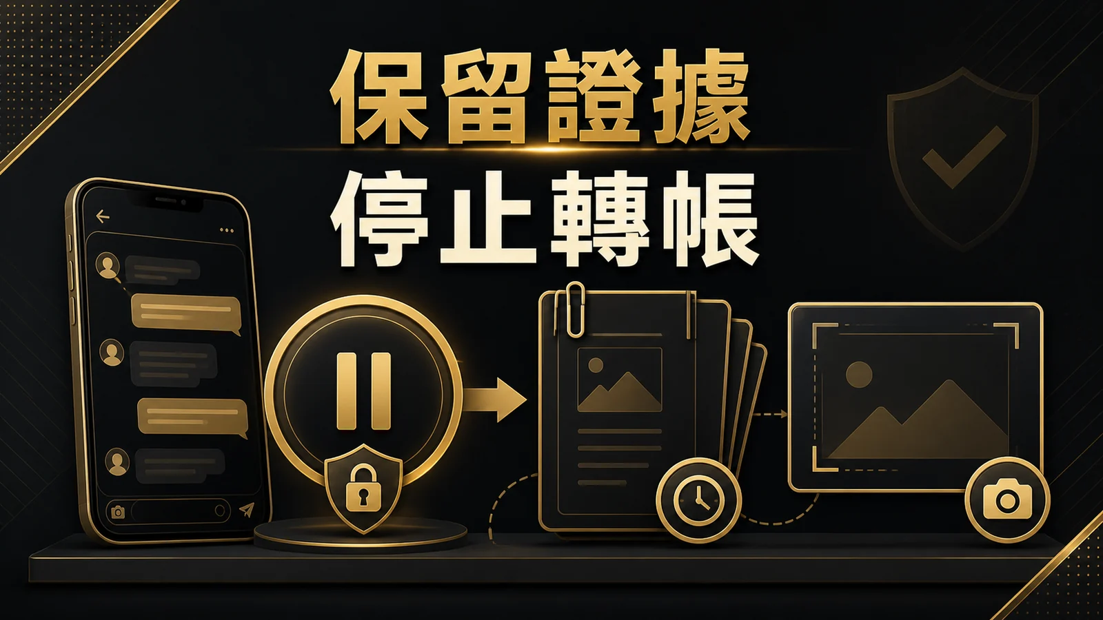 手機對話與交易資料保存的示意圖